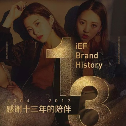 IEF 品牌十三周年纪念海报：感谢十三年的陪伴